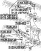 TOYOT 4862050070 Control Arm-/Trailing Arm Bush